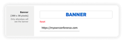Customize your webinars, events, and meetings with personalized banners